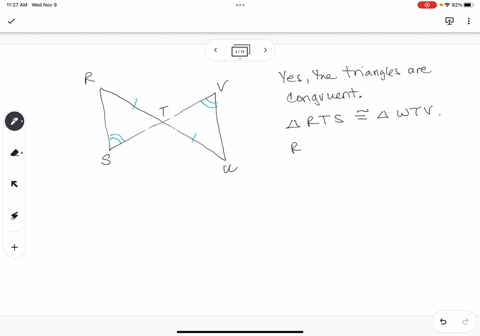 question-6-6-points-determine-if-the-triangles-are-congruent-if-50-write-congruence-statement-explain-your-reasoning-in-a-short-paragraph-proof-r-s-paragraph-utae-hcol-888-5-04039