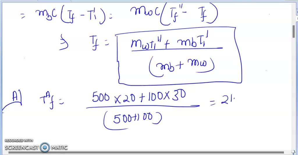 Water in Styrofoam Cups Maximum Temperature Copper and Amount of Water at 20Â°C. You have six