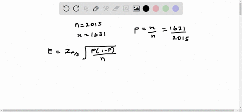 assume-that-a-sample-is-used-to-estimate-a-population-proportion-p-find-the-margin-of-error-e-that-corresponds-t0-the-given-statistics-and-contidence-level-round-the-margin-of-error-to-four-54888