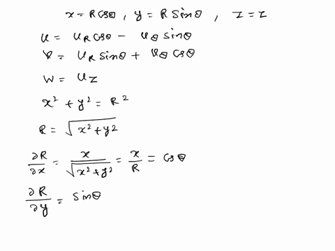 obtain-the-continuity-equation-in-cylindrical-coordinates-by-expanding-the-vector-form-in-cylindrical-coordinates-to-do-this-make-use-of-the-following-relationships-connecting-the-coordinate-21376