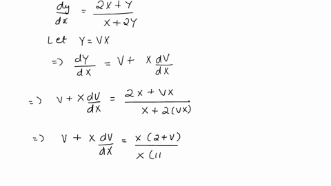 Using the substitution x x1 and y y 1 show that the equation...