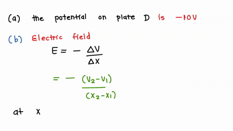 in-the-right-figure-the-top-panel-of-graph-shows-the-potential-v-as-a-function-of-position-x-in-three-regions-i-ii-and-iii-accordingly-four-parallel-plates-a-through-d-can-be-setup-to-realiz-90525