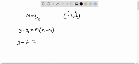 write-an-equation-for-a-line-that-has-a-slope-of-frac23-and-passes-through-the-point-26