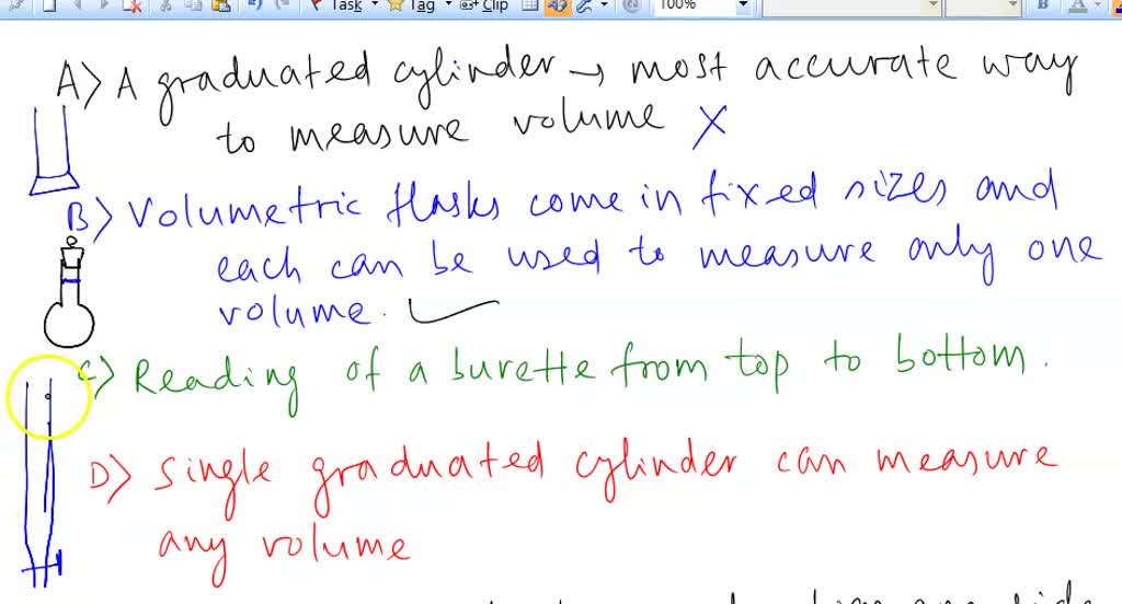 SOLVED Let's think about the difference between a graduated cylinder
