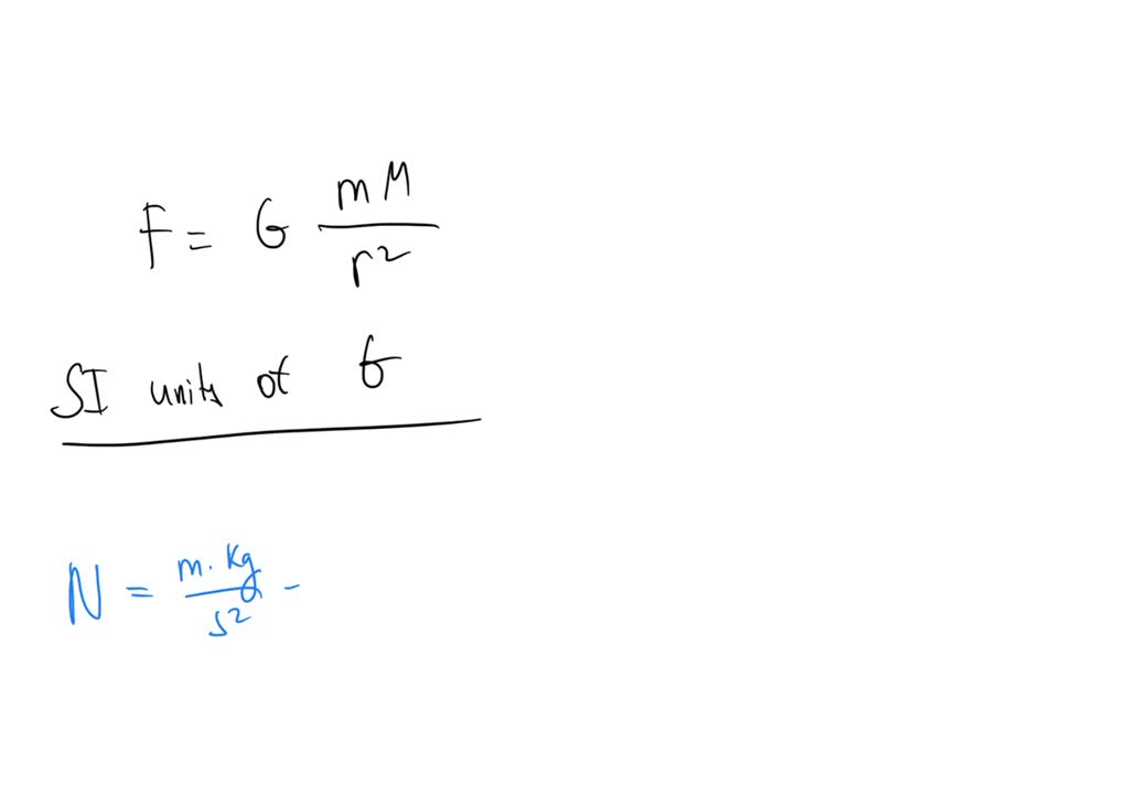 at se befolkning Konvertere SOLVED: Newton's law of universal gravitation can be expressed by the  equation F = G Mm r2 , where F is the gravitational force, M and m are  masses, and r is