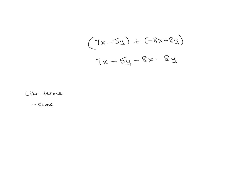 solved-write-an-expression-which-represents-the-sum-of-7x-5y-and