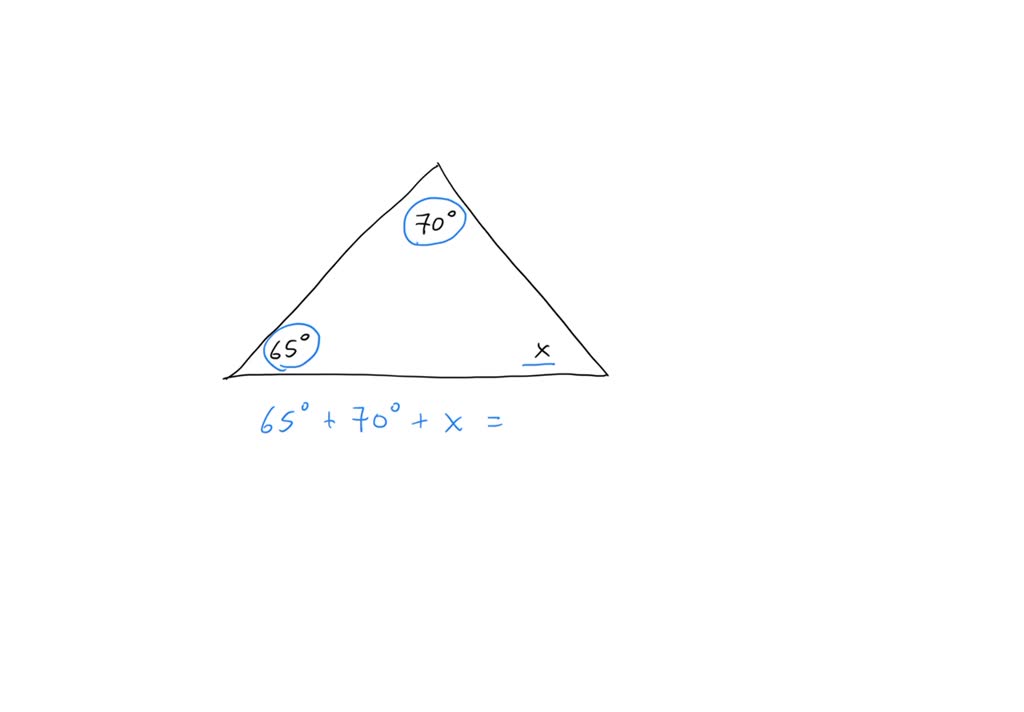 70 Degree Angle Triangle