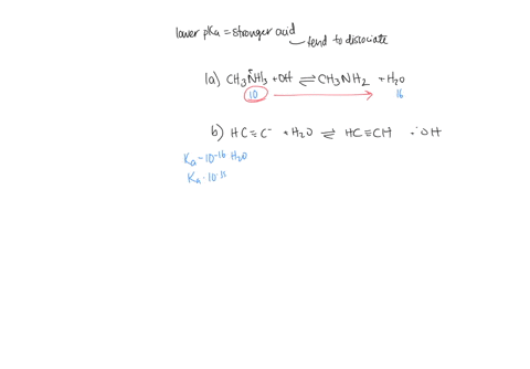 1-in-the-following-reactions-indicate-a-bronsteds-acid-and-base-on-both-sides-of-the-equation-based-on-the-mathrmpka-or-ka-value-indicate-the-stronger-acid-and-base-and-state-the-position-of-the-equil