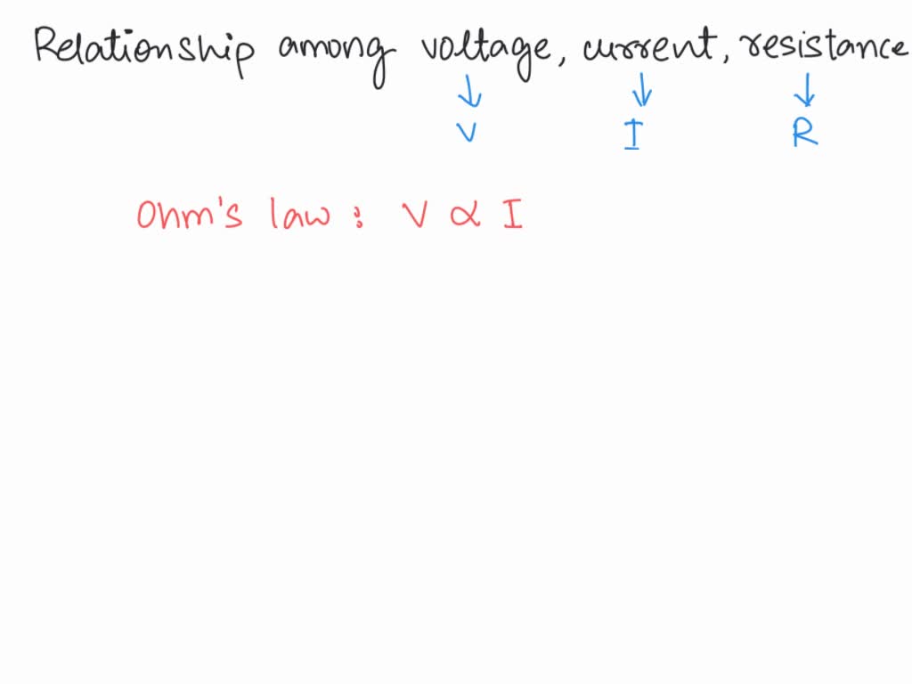 SOLVED: What Is The Relationship Between Voltage, Current, And ...