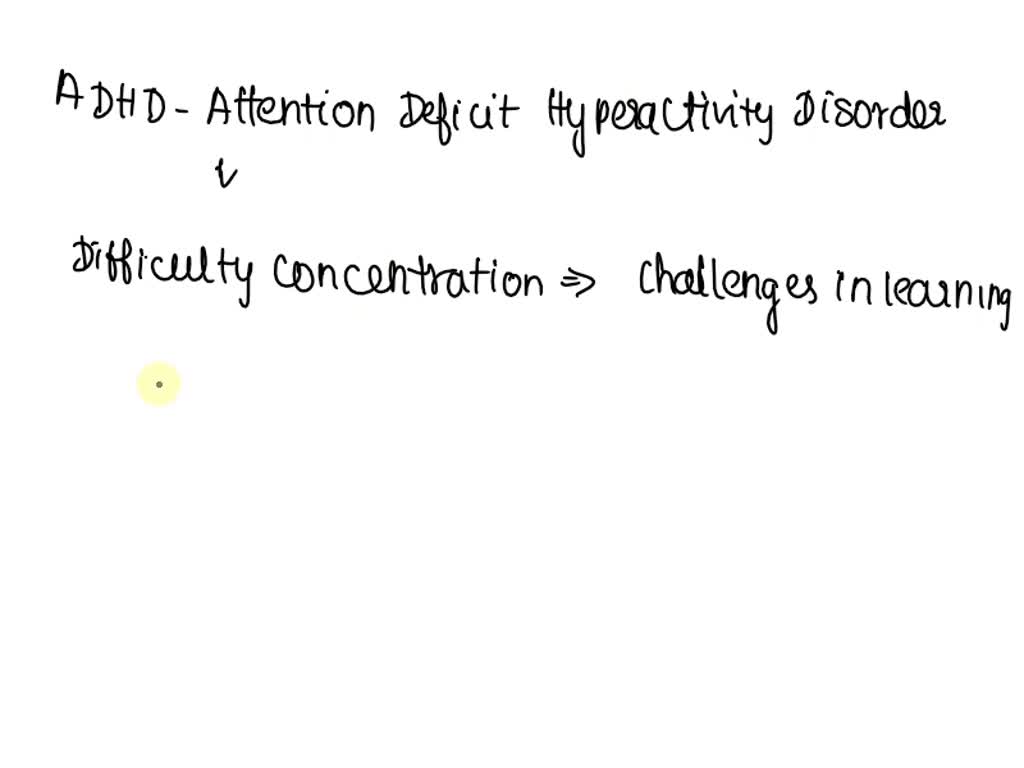 SOLVED: Attention Span, Impulsive Behavior, And Hyperactivity. These ...