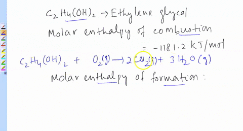 question-9-1-point-the-molar-enthalpy-of-combustion-for-ethylene-glycol-czhaohz-is-11812-kjlmol-when-the-products-of-combustion-formation-of-ethylene-are-gaseous-the-molar-enthalpy-of-glycol-46383