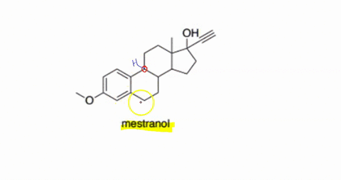 the-most-common-source-of-chirality-in-an-organic-molecule-is-the-presence-of-carbon-atom-bearing-four-different-groups_-mestranol-is-biologically-inactive-prodrug-of-ethynylestradiol-to-whi-46518