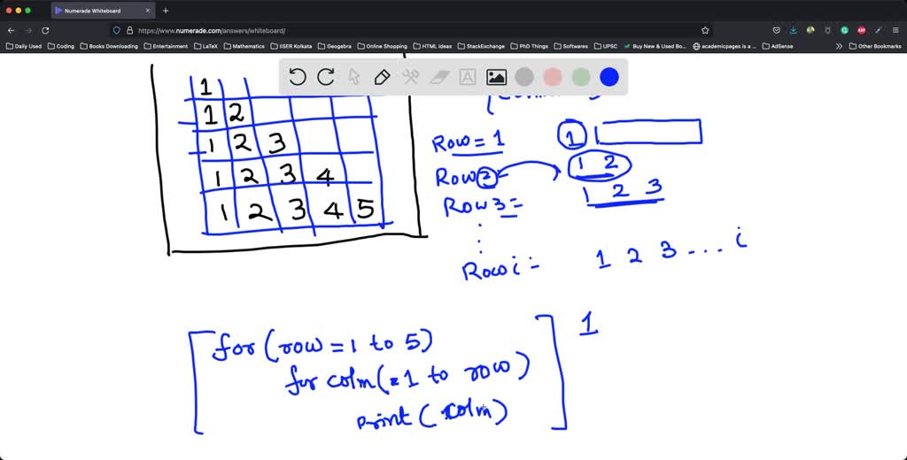 VIDEO solution: write code to output the star pattern shown below using