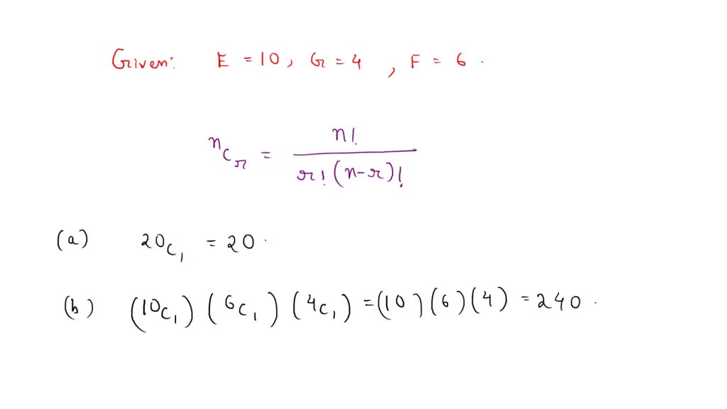 SOLVED: in how many ways can we select 3 books from a bookshelf that ...