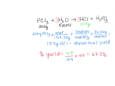 enter-your-answer-in-the-provided-box-what-is-the-percent-yield-of-a-reaction-in-which-200-g-of-phosphorus-trichloride-reacts-with-excess-water-to-form-107-g-of-hcl-and-aqueous-phosphorous-a-90262