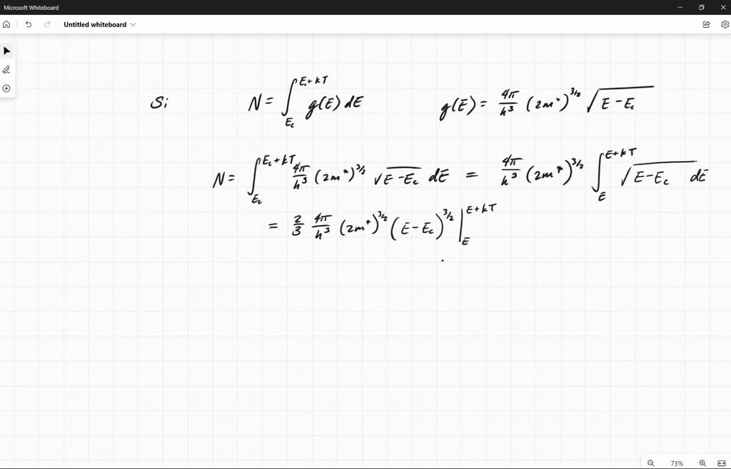 Determine the number states cm3 of quantum states in silicon between Ev KT and Ev at T= 300 K