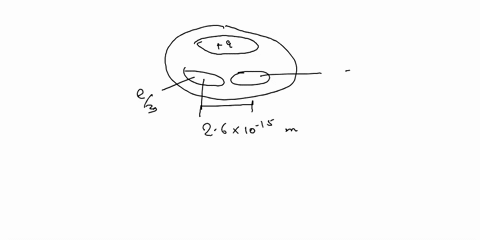 a-neutron-consists-of-one-up-quark-of-charge-2e3-and-two-down-quarks-each-having-charge-e3-if-we-assume-that-the-down-quarks-are-26-10-15-m-apart-inside-the-neutron-what-is-the-magnitude-of-99979