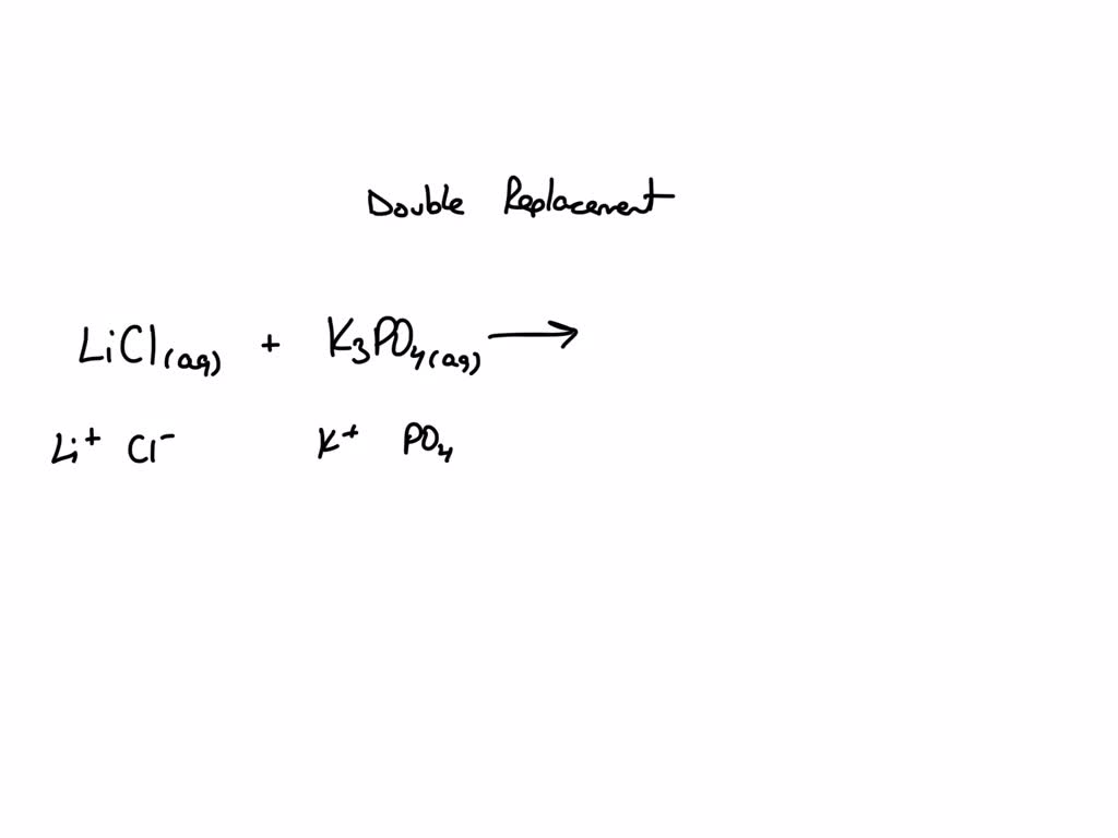 SOLVED Given the two reagents input come lete and balanced molecular