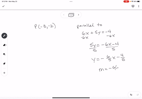 41-practice-score-200210-2021-answered-question-17-find-an-equation-for-the-line-that-passes-through-the-point-p-3-2-and-is-parallel-to-the-line-61-sy-4-use-exact-values_-10181