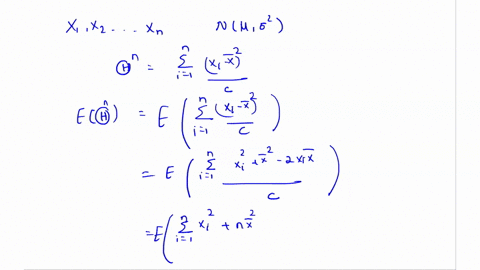suppose-that-we-have-a-random-sample-x1-x2-xn-from-a-population-that-is-n-2-we-plan-to-use-ni1-xi-x-2-c-to-estimate-2-compute-the-bias-in-as-an-estimator-of-2as-a-function-of-the-constant-c-82112