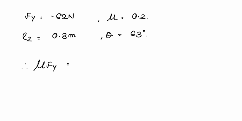 A force F=125 N along negative y-axis is acting on the link 4 at E as ...