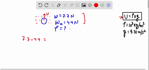 an-object-has-a-weight-of-77-n-in-air-however-it-apparently-weighs-only-44-n-when-it-is-completely-submerged-in-water-part-a-what-is-the-density-of-the-object-express-your-answer-using-two-s-31606