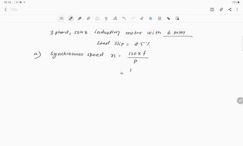 3-phase-50-hz-induction-motor-has-poles-if-the-full-load-slip-is-25-per-cent-determine-a-the-synchronous-speed-b-the-rotor-speed-and-c-the-frequency-of-the-rotor-em-f-35091