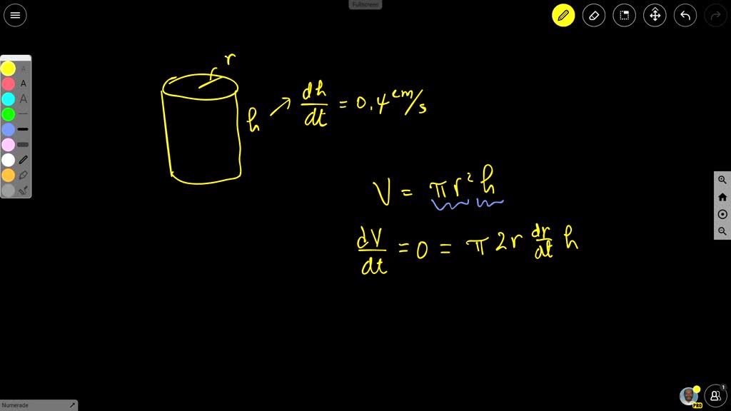 SOLVED point) A potter forms a piece of clay into a right circular