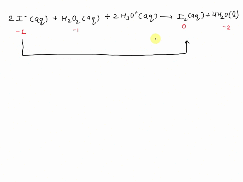 Consider the following reaction iz aq 2 szo3 aq s4062 aq 2...