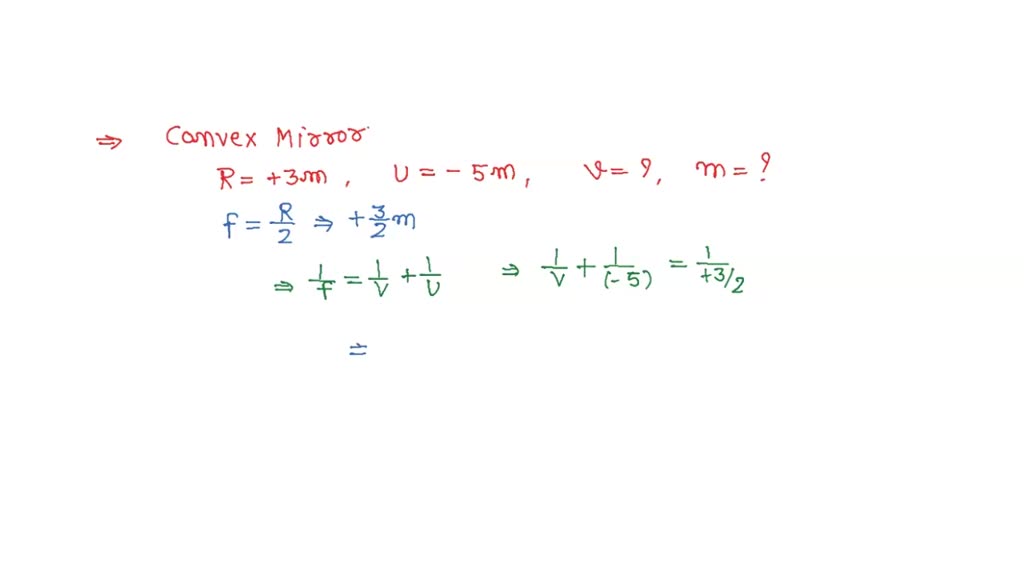 SOLVED A convex mirror used for rear view on an automobile has a