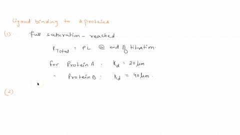 problem-1-25-points-you-study-ligand-binding-to-two-proteins-a-and-b-you-measured-the-concentration-pl-of-the-ligand-bound-form-of-the-protein-at-various-ligand-concentrations-l-the-data-are-20984