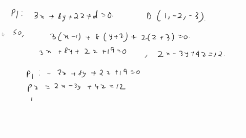 consider-the-following-three-planes-p1-containing-the-point-d1-2-3-and-the-line-l-x-2t-3-y-t-1-z-t-1-t-r-p2-2x-3y-4z-12-p3-containing-the-points-a0-2-1-b3-0-1-and-c3-2-12-describe-the-relati-24957