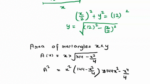 a-geometry-student-wants-to-draw-a-rectangle-inscribes-in-a-semicircle-of-radius-12-if-one-side-must-be-on-the-semicircles-diameter-what-is-the-area-of-the-largest-rectangle-that-the-student-83224