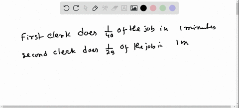 one-grocery-clerk-can-stock-a-shelf-in-40-min-a-second-clerk-requires-25-min-to-stock-the-same-shelf-how-long-would-it-take-to-stock-the-shelf-if-the-two-clerks-worked-together-78953