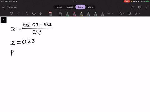 the-lengths-of-lumber-a-machine-cuts-are-normally-distributed-with-a-mean-of-102-inches-and-a-standard-deviation-of-03-inch-a-what-is-the-probability-that-a-randomly-selected-board-cut-by-th-40718
