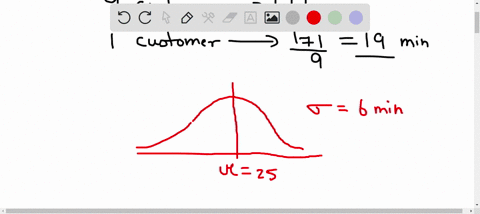 50-suppose-that-the-population-waiting-time-at-a-call-center-follows-a-normal-distribution-with-mean-25-minutes-and-standard-deviation-6-minutes-for-a-randomly-selected-9-customers-what-is-t-74649