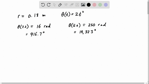 the-angular-position-of-a-036-m-diameter-flywvheel-is-given-by-8-20-find-the-8-in-radians-and-in-degrees-ti-20-and-t-50-b-find-the-distance-that-particle-on-the-flywheel-rim-moves-over-the-t-88565