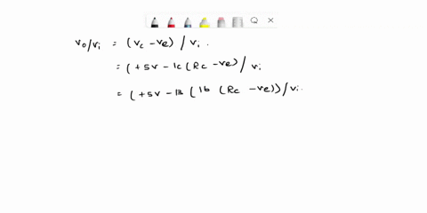 for-the-circuit-shown-belowthe-transistor-is-biased-to-operate-in-active-moder1r250kqviis-the-signal-input-to-the-amplifierif-r20k-and-rc58k-find-the-ratio-voviassume-room-temperature-and-to-45018