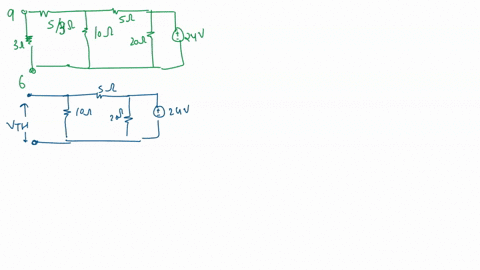 q129-use-thevenins-theorem-to-determine-the-current-flowing-in-the-3-resistance-of-the-network-shown-in-figure-q129the-voltage-source-has-negligible-internal-resistance-figure-q129-05733
