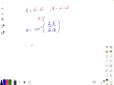 given-the-two-vectors-veca3-hati-2-hatj-and-vecb4-hati-4-hatj-the-smallest-angle-enclosed-between-them-is-close-to-a-355circ-b-635circ-c-745circ-d-985circ-e-113circ