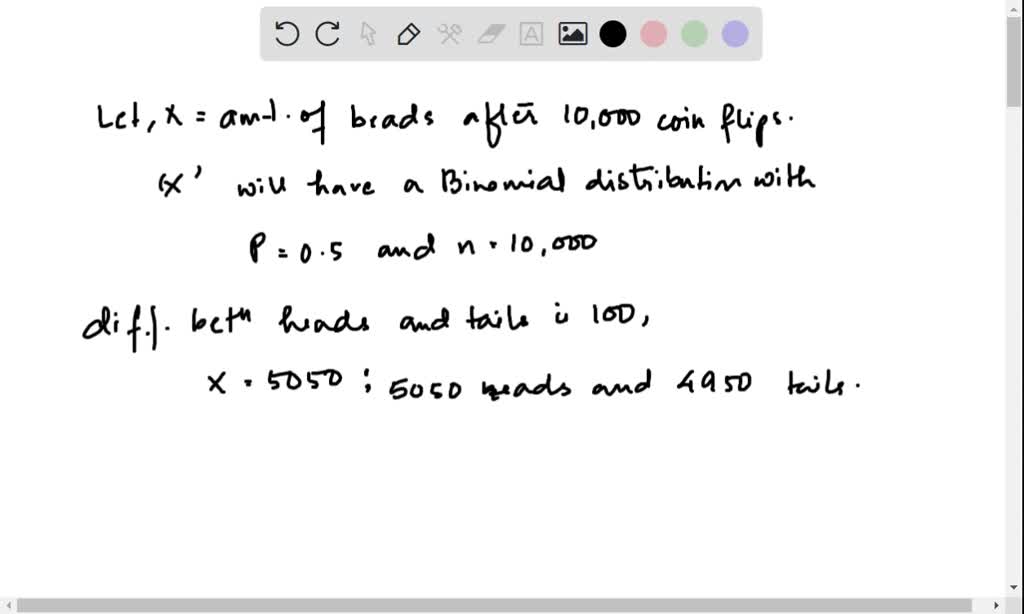 SOLVED Flip a fair coin 10 000 times Approximate the probability