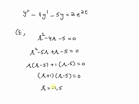 find-the-solution-to-y-4y-5y2e2t-using-the-method-of-undetermined-coefficients-31962