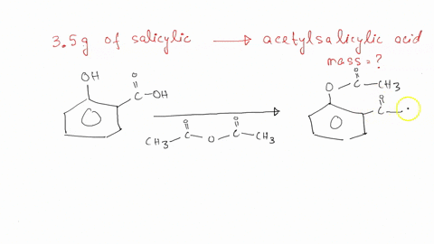 if-35-g-of-salicylic-acid-is-heated-with-an-excess-of-acetic-anhydride-what-is-the-theoretical-yield-of-acetylsalicylic-acid-90885