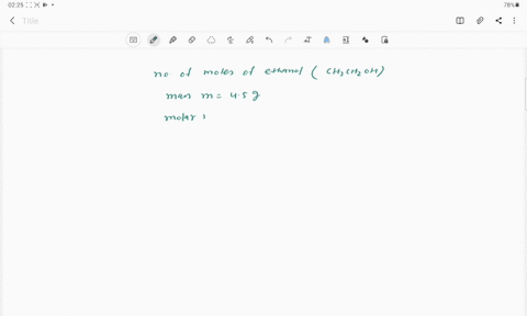 how-many-moles-are-there-in-450-g-of-ethanol-ch3ch2oh-the-molar-mass-of-ethanol-is-4607-gmol-54316