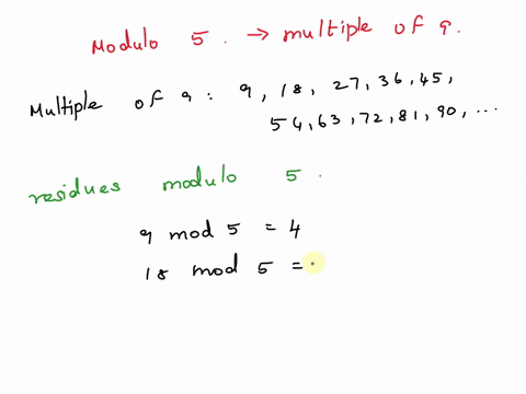 find-a-complete-residue-system-modulo-5-composed-entirely-of-multiples-of-9-43904