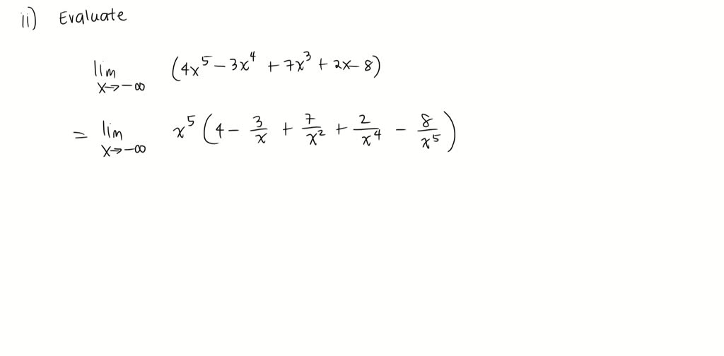 Evaluating Limits Of Rational Functions
