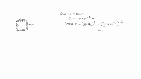 a-squre-coil-of-side-10-cm-consists-of-20-turns-and-carries-a-current-of-12-a-the-coil-is-suspended-vertically-and-normal-to-the-plane-of-the-coil-makes-an-angle-of-field-30-degree-with-the-direction-