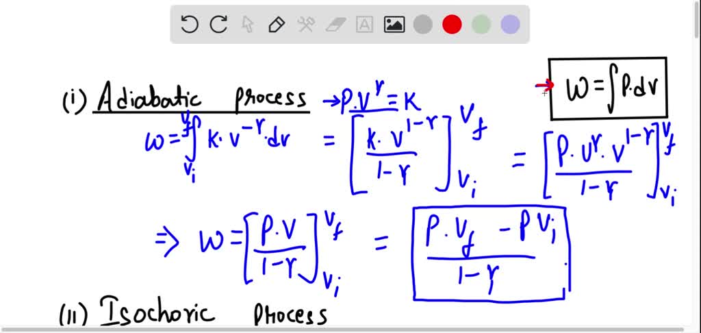 SOLVED: Show The Derivation Of Work For The Following Thermodynamic ...