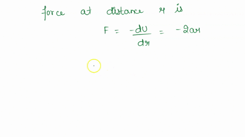 a-small-particle-of-mass-m-moves-in-such-a-way-that-the-potential-energy-u-ar-2-where-a-is-a-constant-and-r-is-the-distance-of-the-particle-from-the-origin-assuming-bohrs-model-of-quantization-of-angu