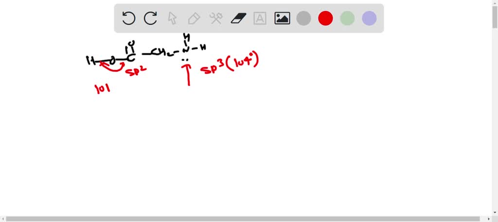 SOLVED: Identify the approximate glycine bond angles each molecule. 2 ...